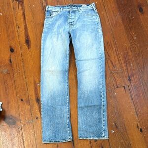 Armani Jeans Men's Faded Blue Straight Jeans J21 Size EU 30
